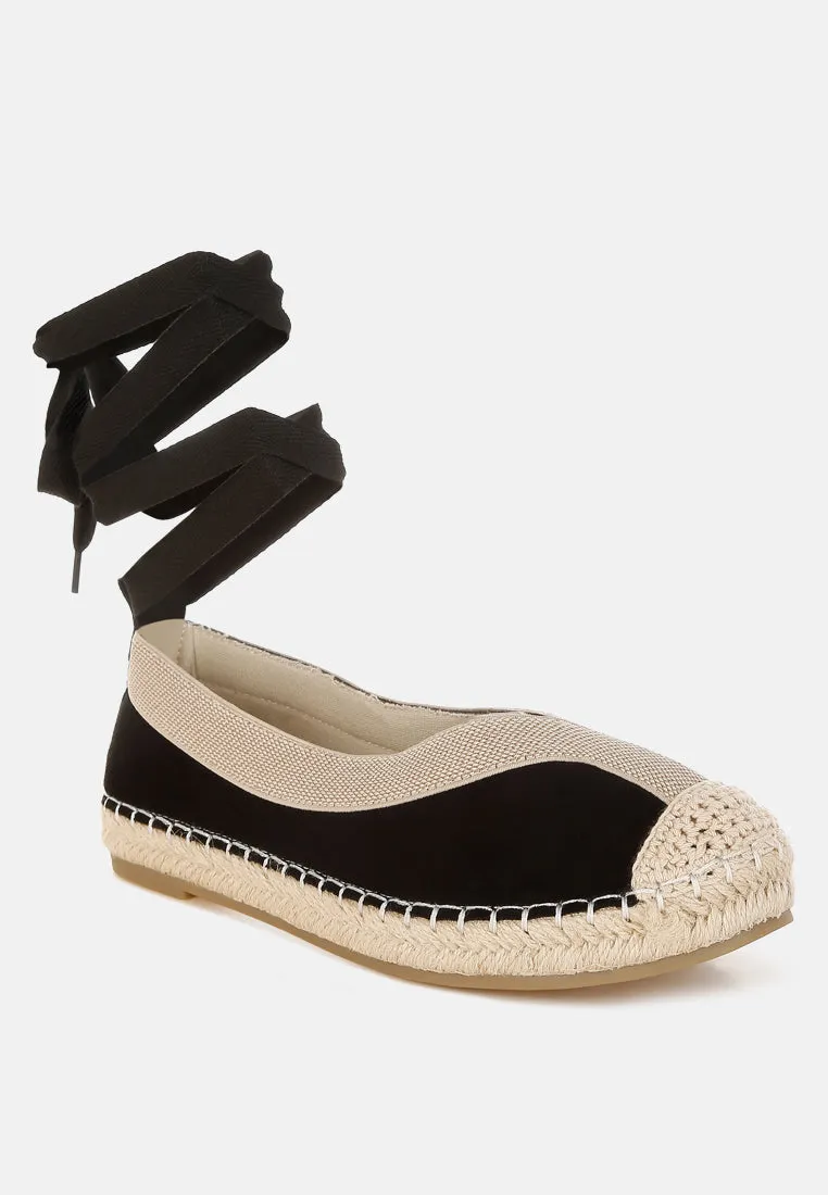 Yalva Microfiber Detachable Lace Espadrilles