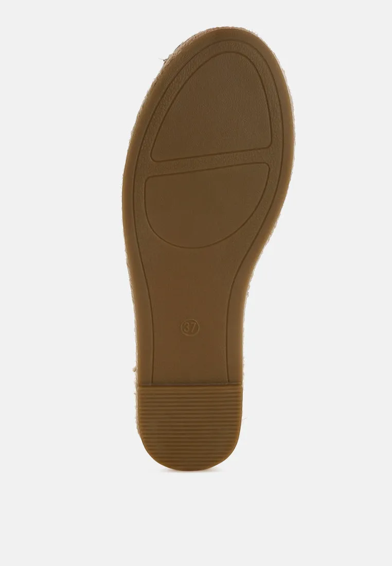 Yalva Microfiber Detachable Lace Espadrilles