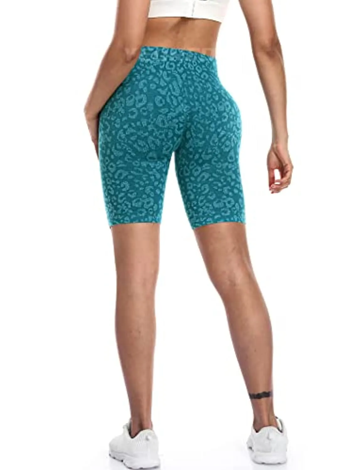 YEOREO Women Seamless Camo Shorts High Waisted Gym Yoga Workout