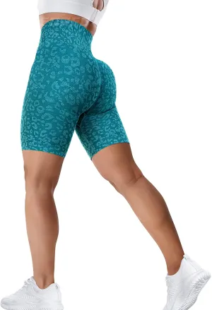 YEOREO Women Seamless Camo Shorts High Waisted Gym Yoga Workout