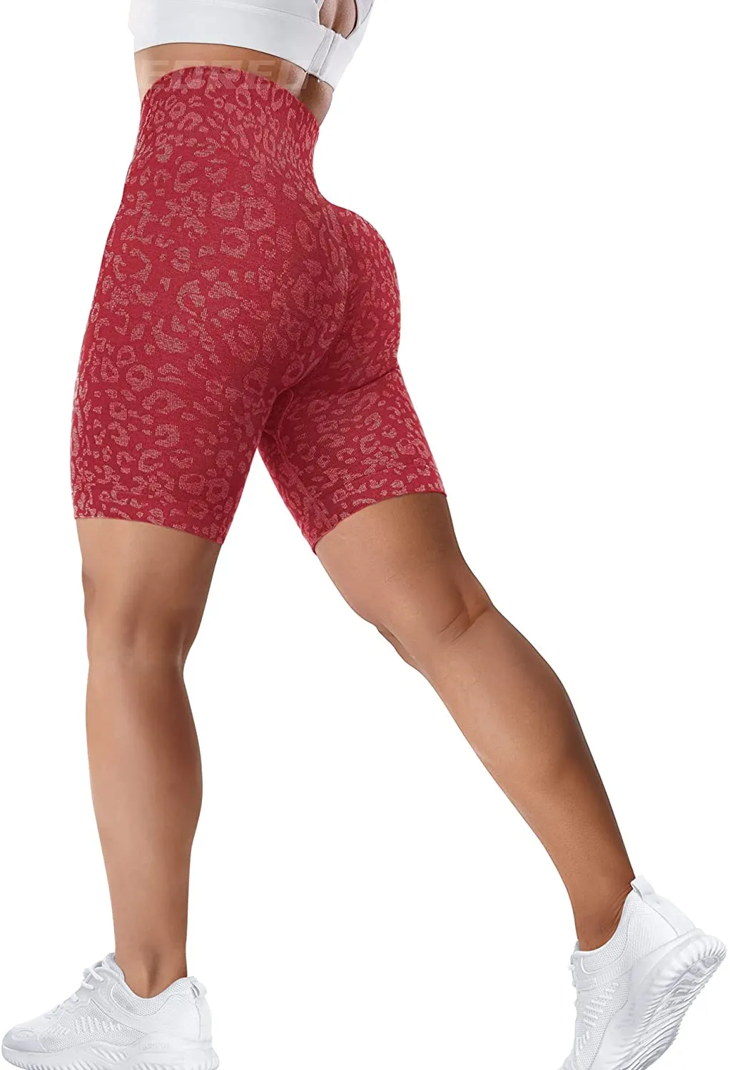 YEOREO Women Seamless Camo Shorts High Waisted Gym Yoga Workout